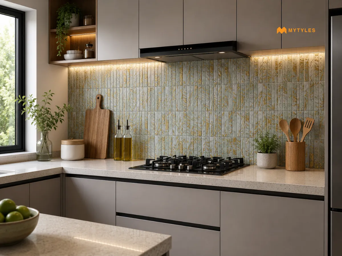 Ceramic Olive Kitkat Wall Tile